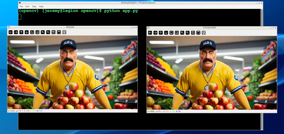 “OpenCV Image Compression”